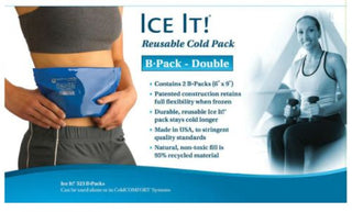 Ice It! Reusable Cold Pack (B Pack Double) Size:6 x9x1.5