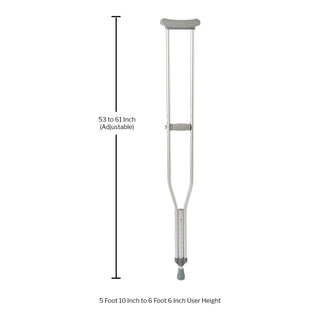 McKesson Aluminum Adult Underarm Crutches