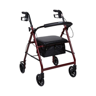 Mckesson Aluminum Adjustable Folding Rollator with Wheels