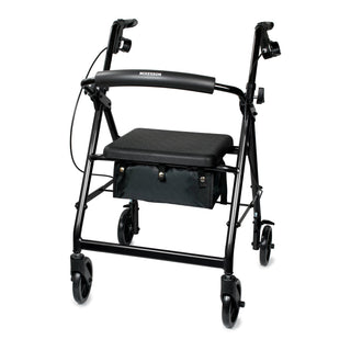 Mckesson Aluminum Adjustable Folding Rollator with Wheels