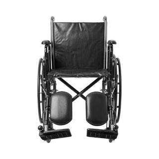 Wheelchair McKesson Dual Axle Desk Length Arm Black Upholstery