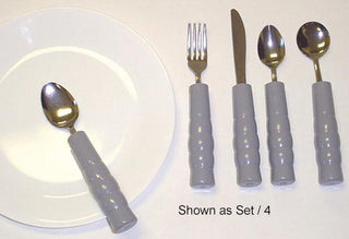 Weighted Utensils Set/4 Tea & Soupspoon Fork & Knife