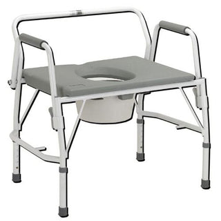 Bariatric Drop-Arm Commode Deluxe  Assembled