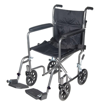 Wheelchair Transport 17  Silver Vein Finish