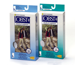 Jobst ActiveWear 20-30 Knee-Hi Socks White Large