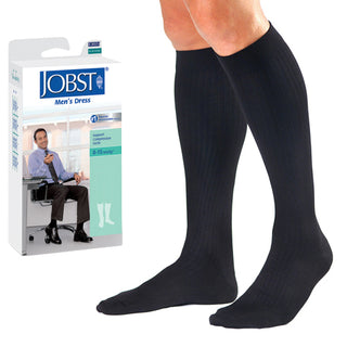 Jobst Men's Dress Socks 8-15 mmHg Navy Large