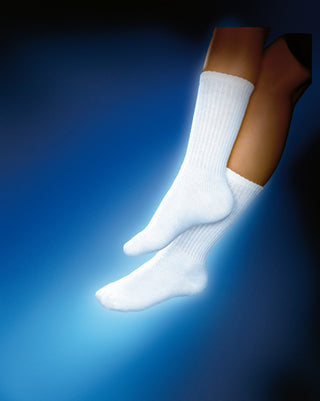 Jobst Sensifoot Socks 8-15mmHg White Large (pr)