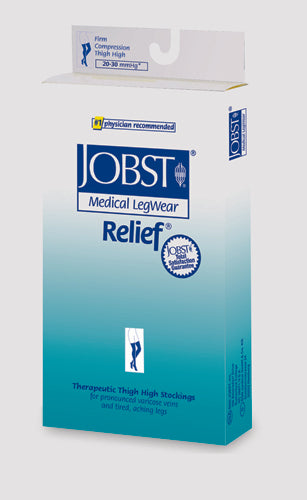 Jobst Relief 30-40 Thigh-Hi Black Large  Silicone Band