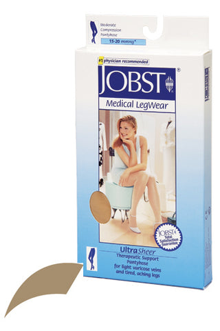 Jobst Ultrasheer 15-20mmHG Pantyhose Honey Large