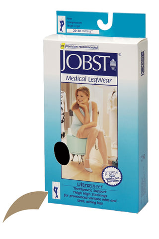 Jobst Ultrasheer 20-30mmHG Thigh Hi Large (pr) Honey