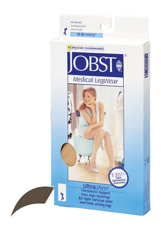 Jobst Ultrasheer 15-20mmHg Knee Hi Large (pr) Espresso