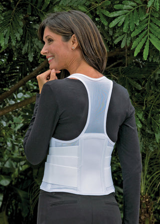 Cincher Female Back Support Small White