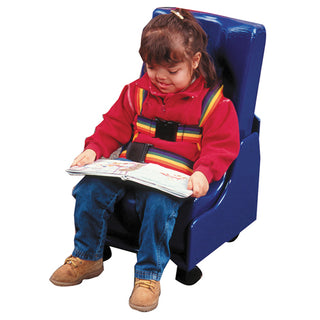 Skillbuildersƒ 2-piece Mobile Floor Seat  Small w/Wood Base