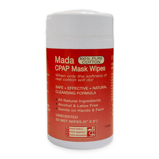 CPAP Mask Wipes  Mada Unscented  Tub/62