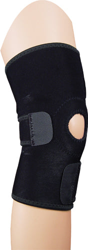 Knee Wrap Black Universal Open Patella