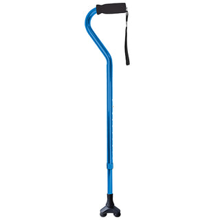 Blue Jay Offset Aluminum Cane with Foam Handle
