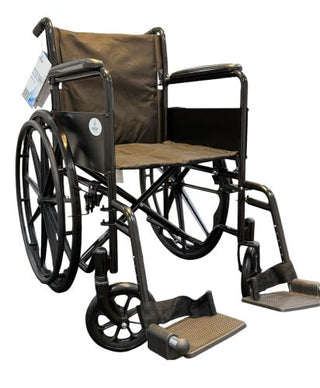 ROLL WITH ME 18" K1 Wheelchair Fixed Full Arms & SDF by Blue Jay