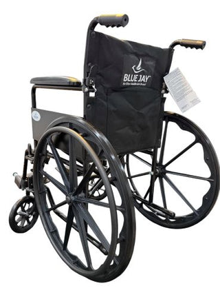 ROLL WITH ME 18" K1 Wheelchair Fixed Full Arms & SDF by Blue Jay