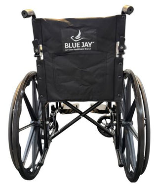 ROLL WITH ME 18" K1 Wheelchair Fixed Full Arms & SDF by Blue Jay