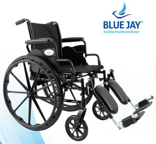 ROLL WITH ME 18" K3 Wheelchair DDA & Elevating Leg Rests by Blue Jay