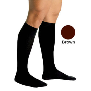 Men's Firm Support Socks 20-30mmHg  Brown  Large