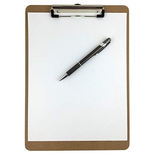 Clipboard  9 x 12í   Hardboard Low Profile Clip