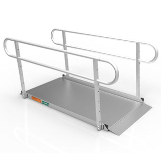 Portable Ramp  Solid Surface 6' w/Handrails Two-Line 3G