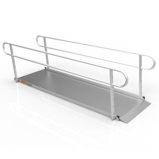 Portable Ramp  Solid Surface 10' w/Handrails Two-Line 3G