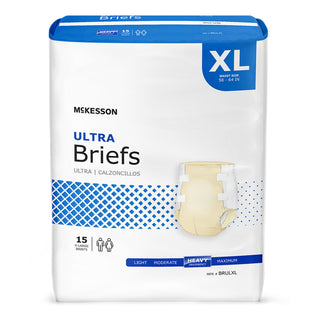 McKesson Ultra Adult Incontinence Brief Heavy Absorbency, One Case