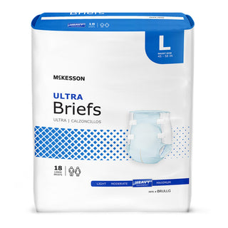 McKesson Ultra Adult Incontinence Brief Heavy Absorbency, One Case