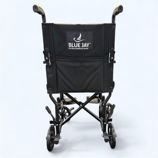 ROLL WITH ME 19" Steel Transport Wheelchair by BlueJay